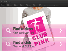 Tablet Screenshot of clubpink.com.au